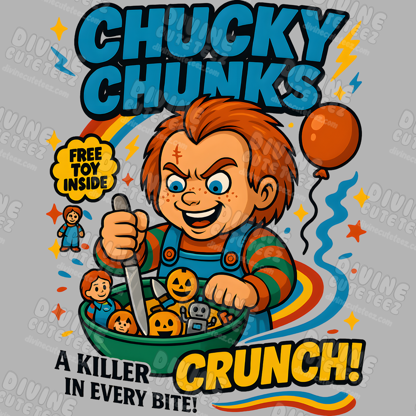 Cereal Horror Characters DTF Transfer