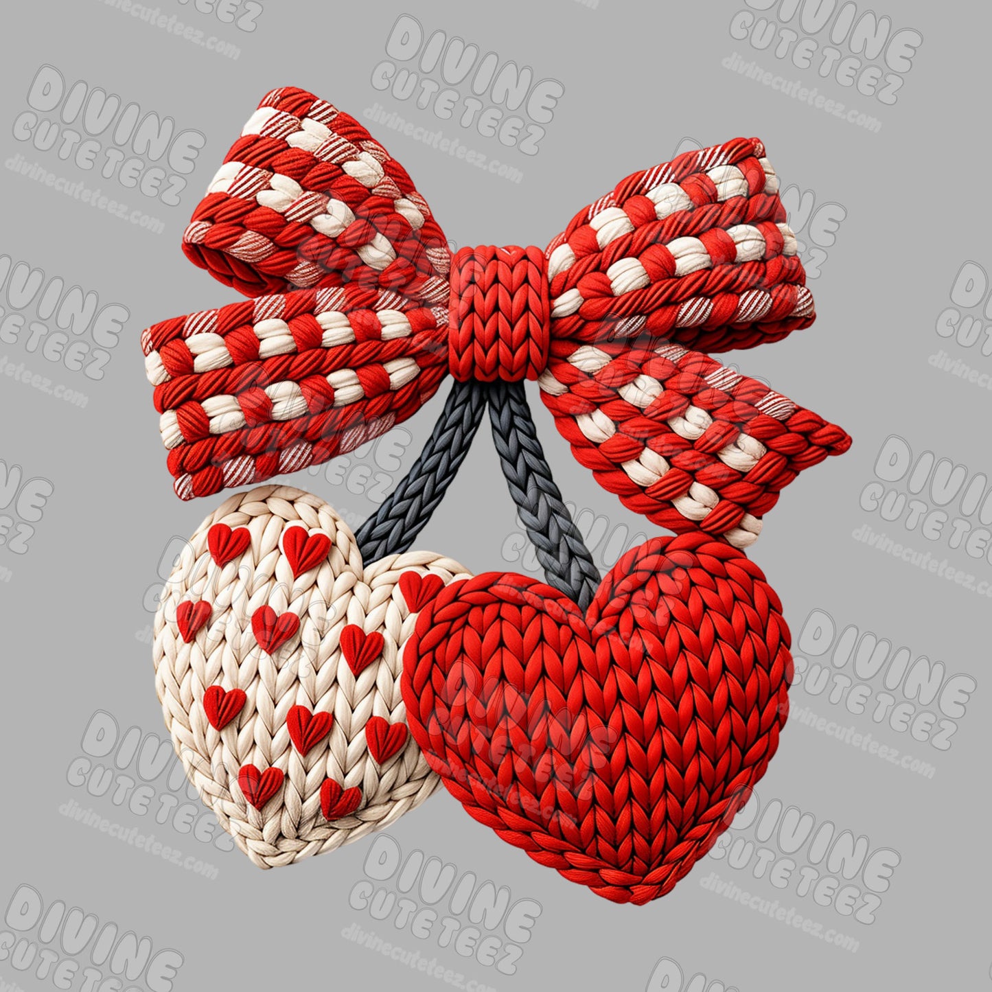 Crochet Cherries DTF Transfer