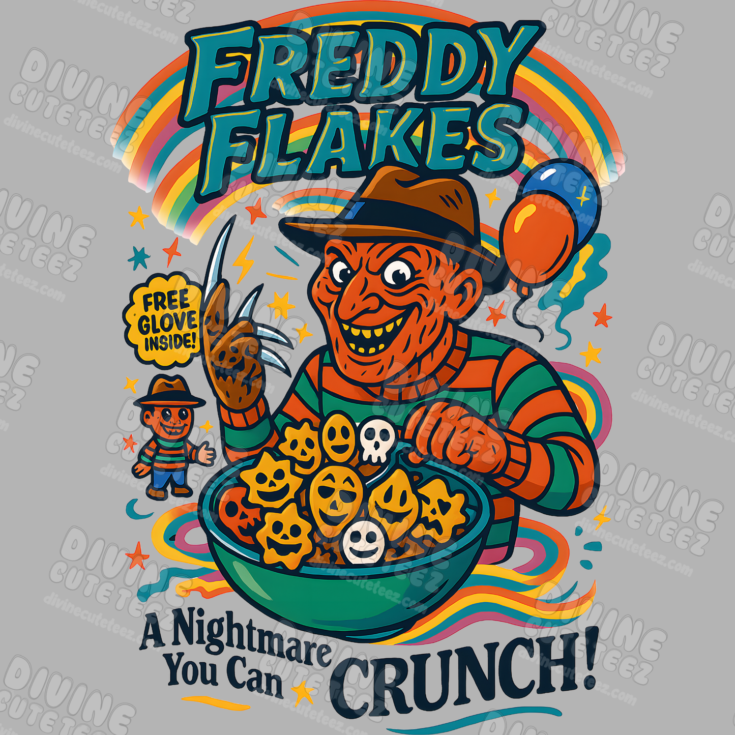 Cereal Horror Characters DTF Transfer