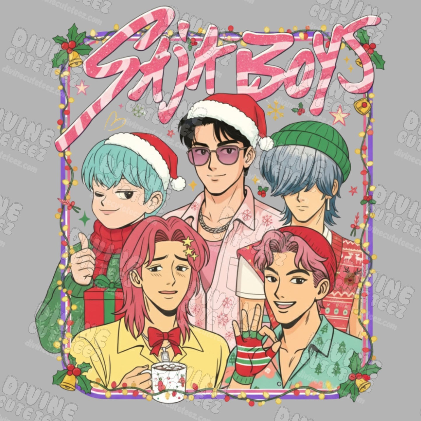 Saja Boyz Mistletoe Frame DTF Transfer