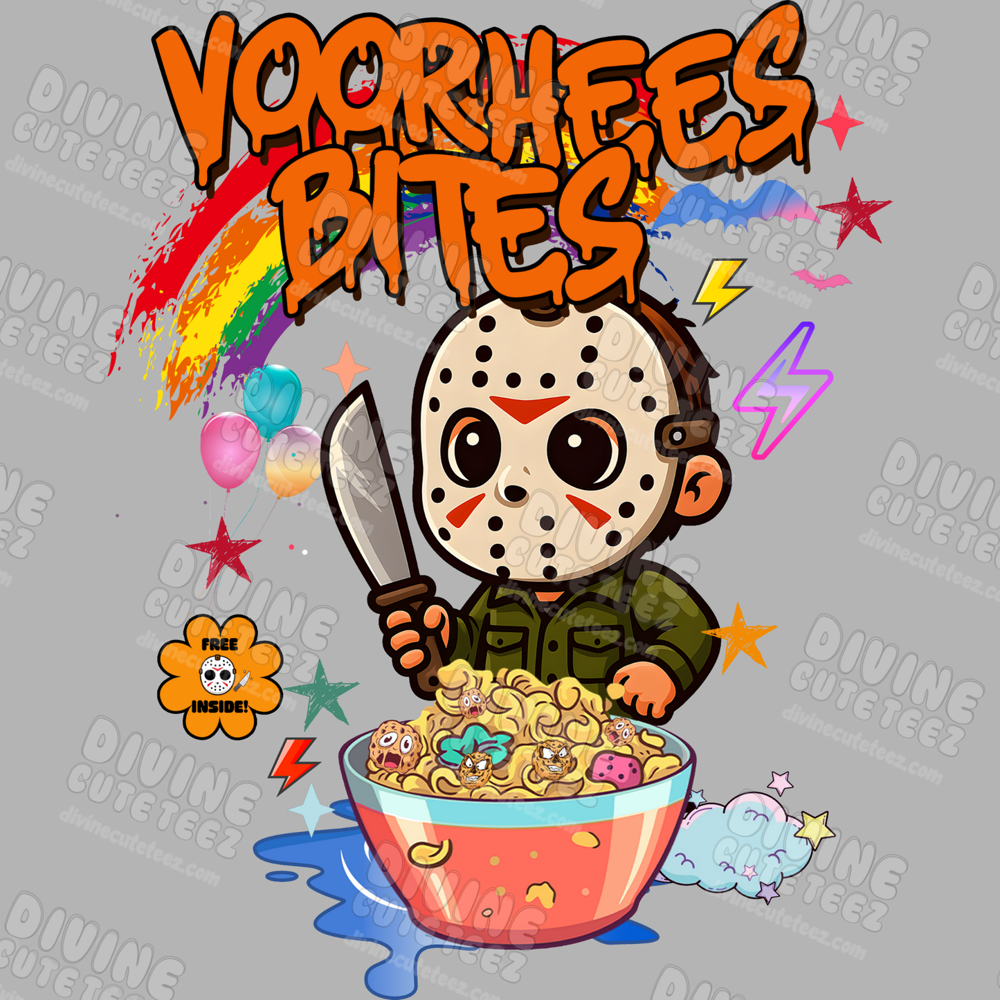 Cereal Horror Characters DTF Transfer