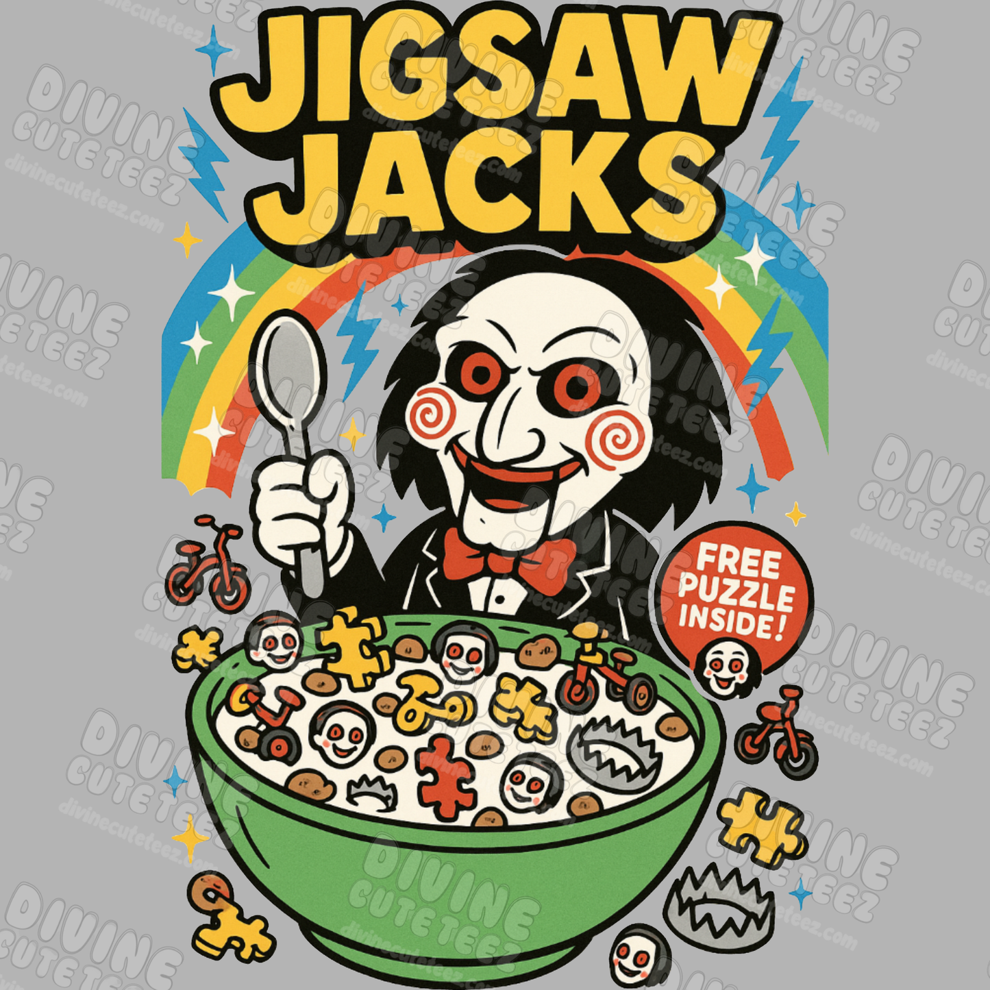 Cereal Horror Characters DTF Transfer
