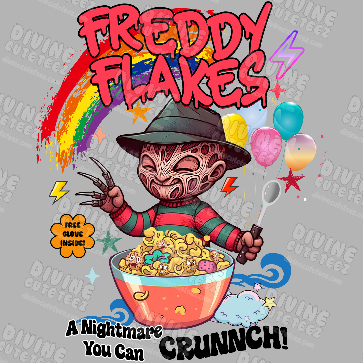 Cereal Horror Characters DTF Transfer