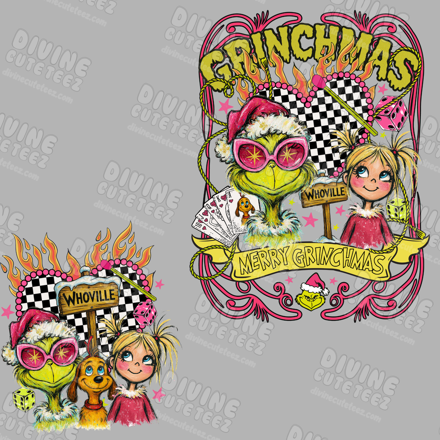 Grinchmas DTF Transfer Full Size Set