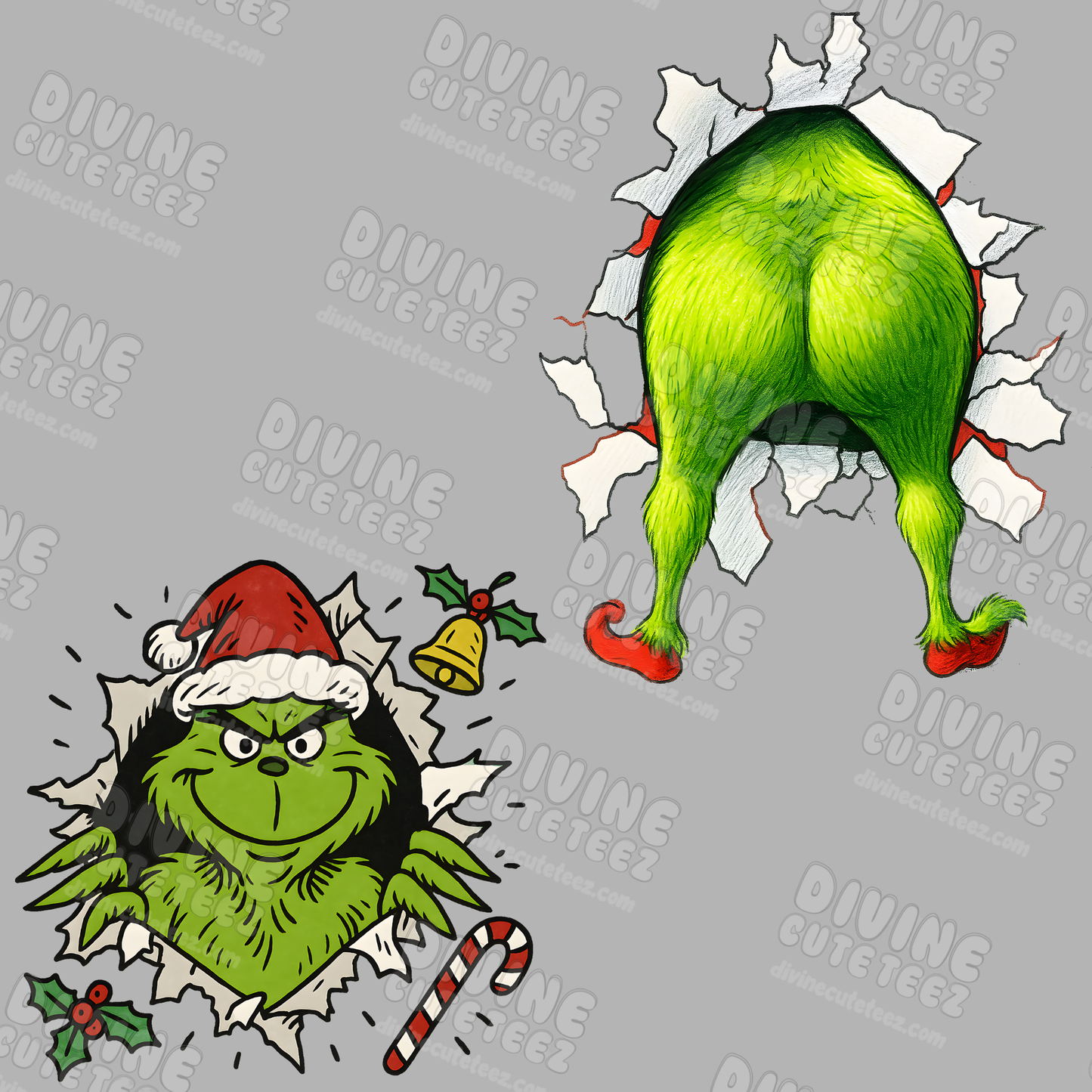 Grinch Breakthrough DTF Transfer Full Size Set