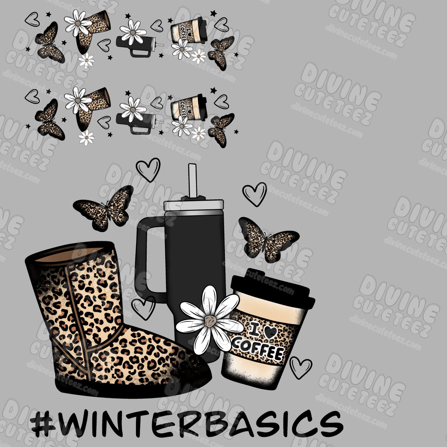 Winter Basics DTF Transfer Double Sleeve Set