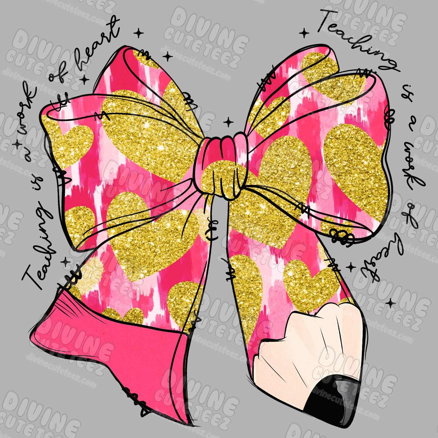 Pencil Coquette DTF Transfer