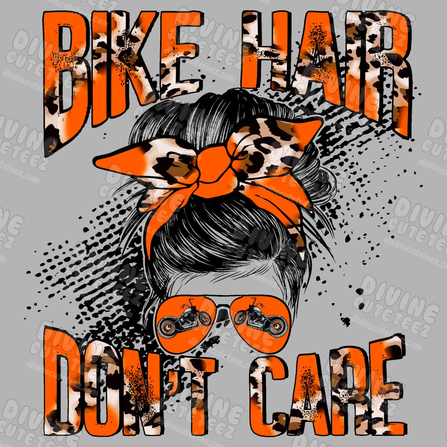Bike Hair Dont Care DTF Transfer