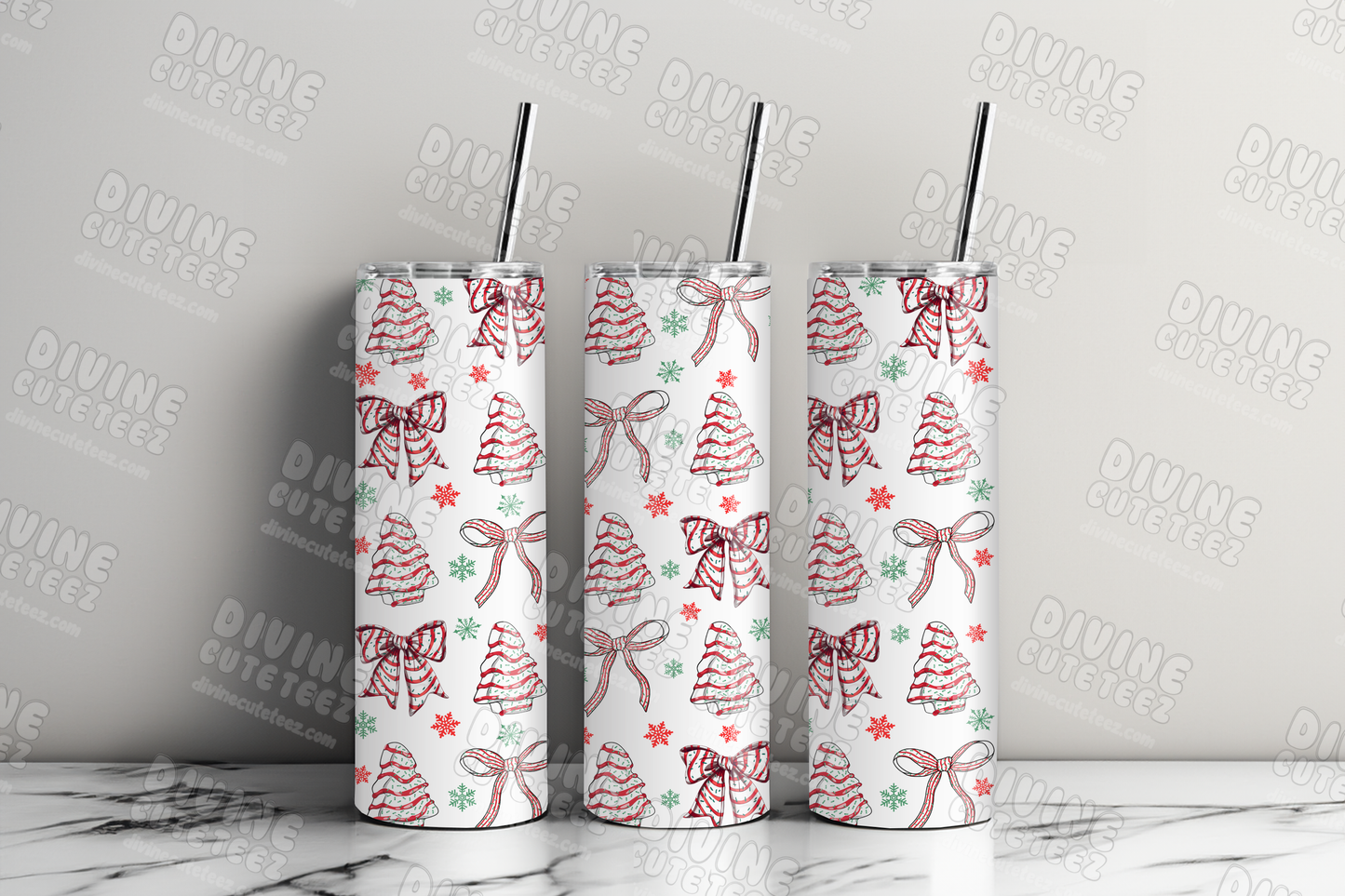 Christmas Tree Cake 20oz Sublimation Transfer