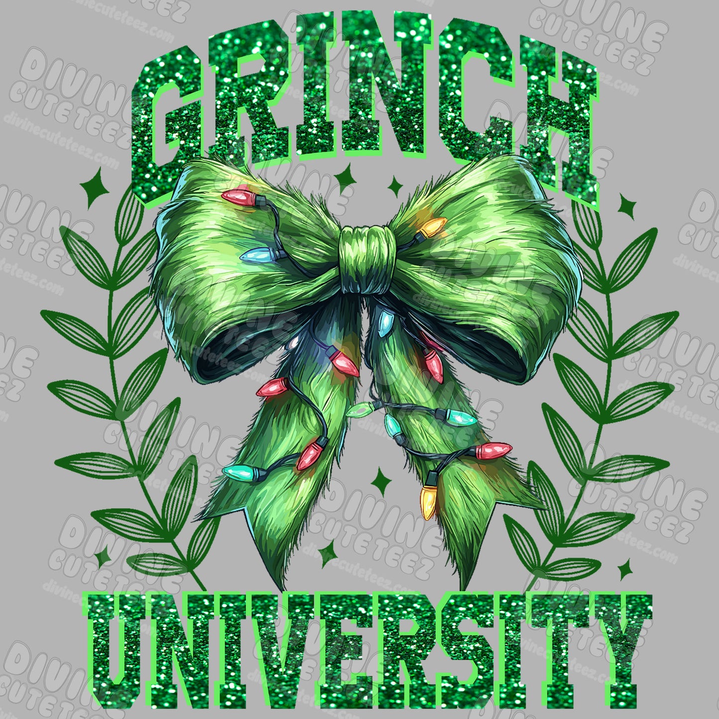 Grinch University DTF Transfer