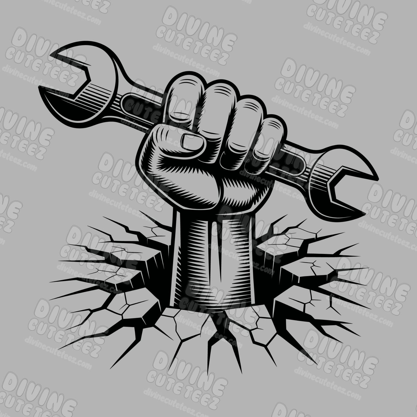 Wrench Breakout DTF Transfer