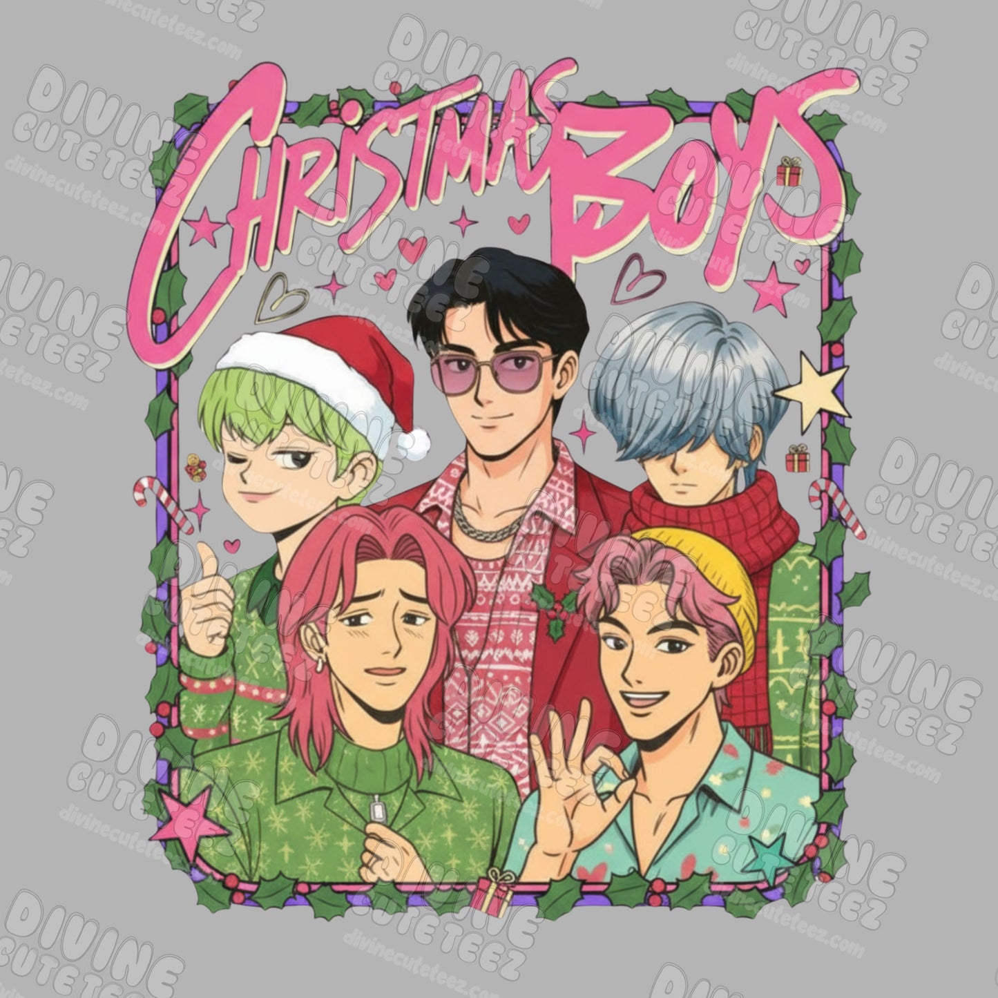 Saja Christmas Boys DTF Transfer