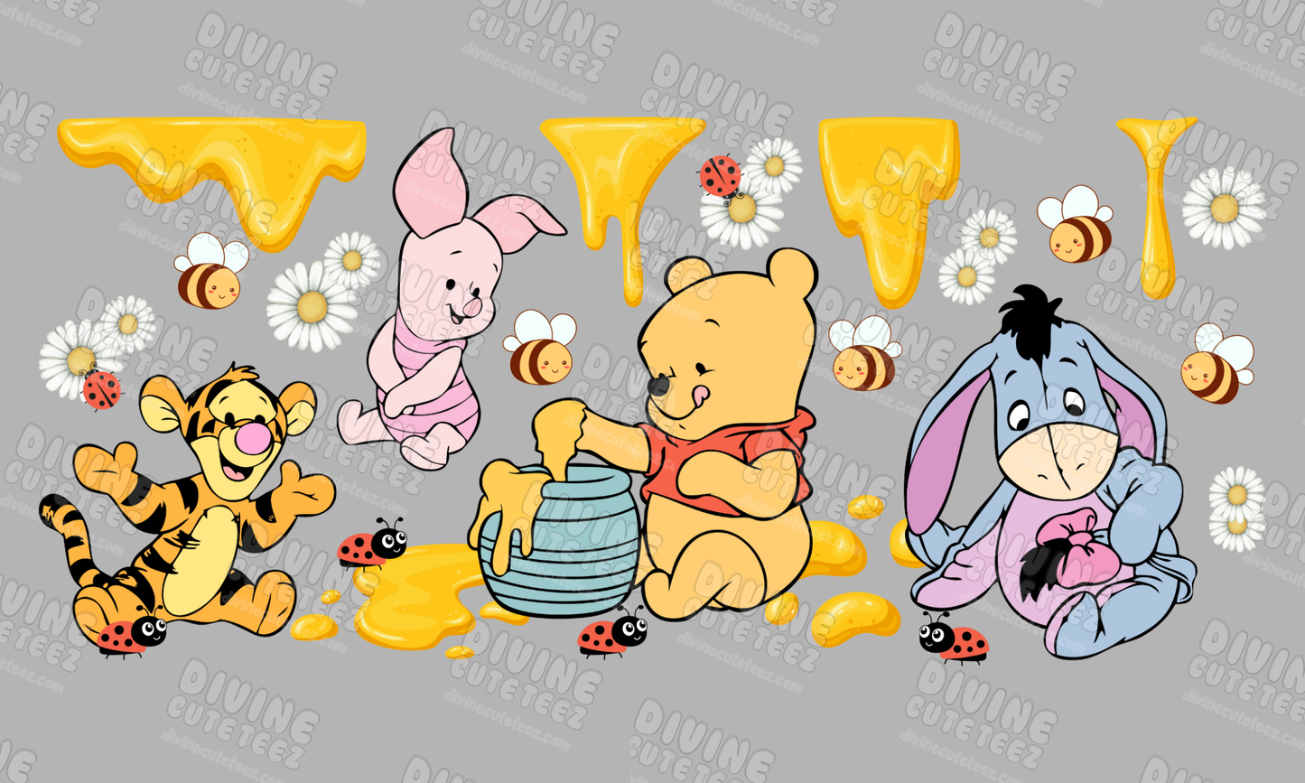 Honey Drip Winnie 16oz UV-DTF Transfer