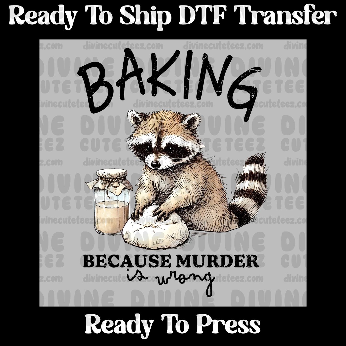 Baking Because Murder Is Wrong