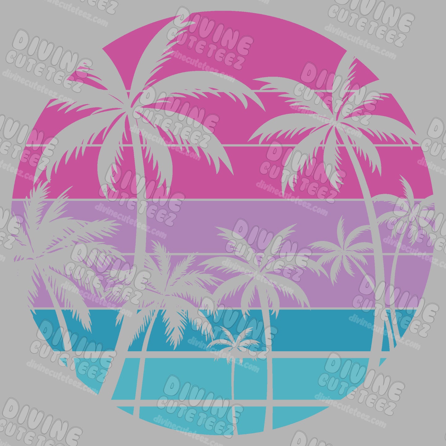 Palm Trees DTF Transfer