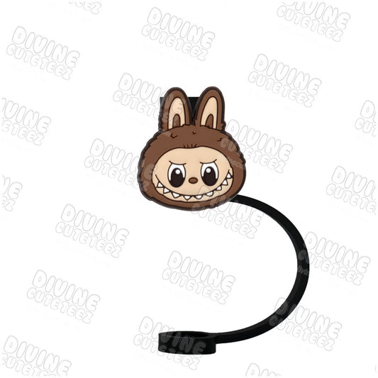 Brown Labubu Straw Topper