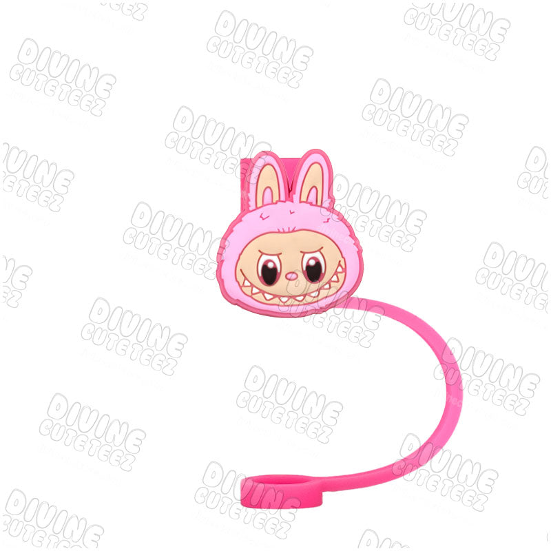 Pink Labubu Straw Topper