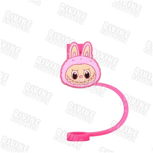 Pink Labubu Straw Topper