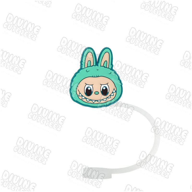 Green Labubu Straw Topper