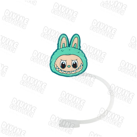 Green Labubu Straw Topper