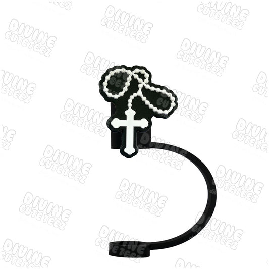 Cross Necklace Straw Topper