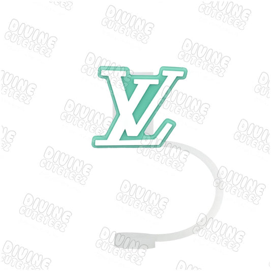 Blue/Green LV Straw Topper