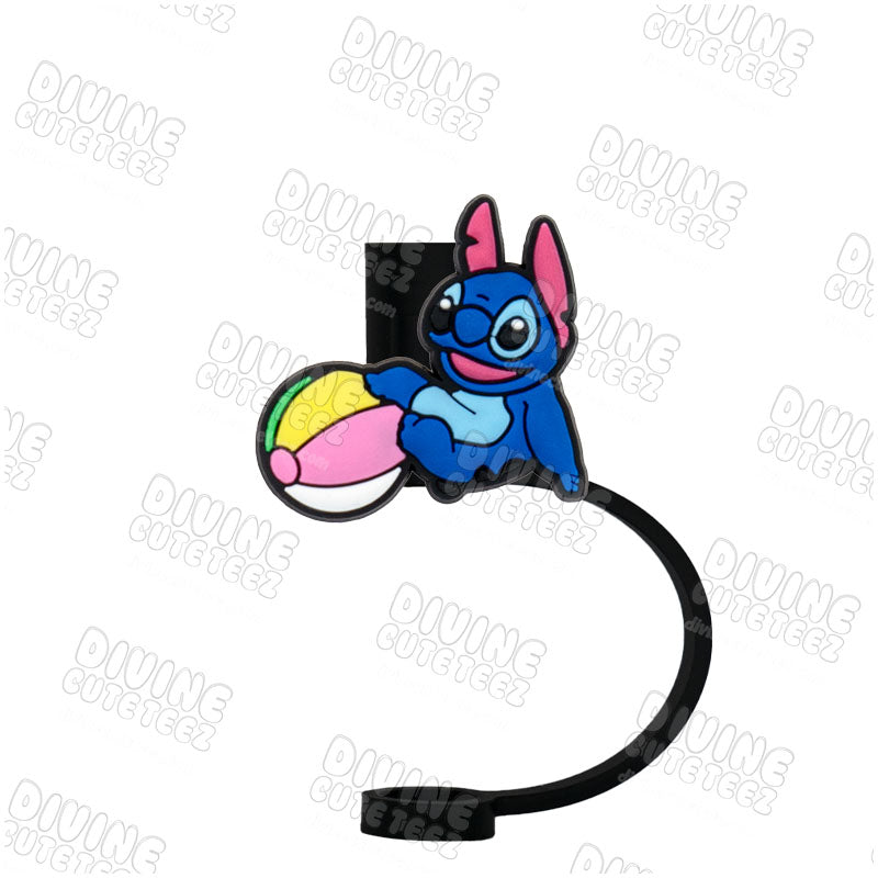 Stitch Beach Ball Straw Topper