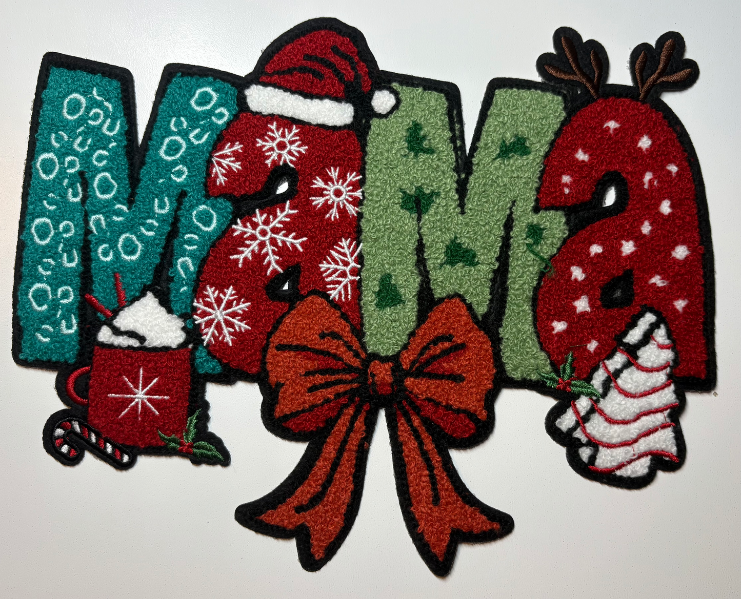 Christmas Mama Chenille Patch