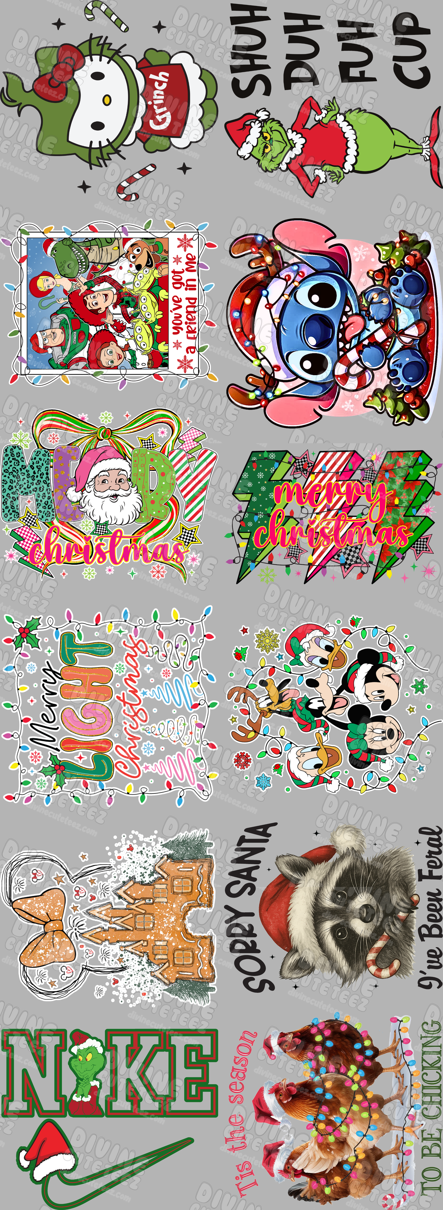 Christmas Premade DTF Gang Sheet