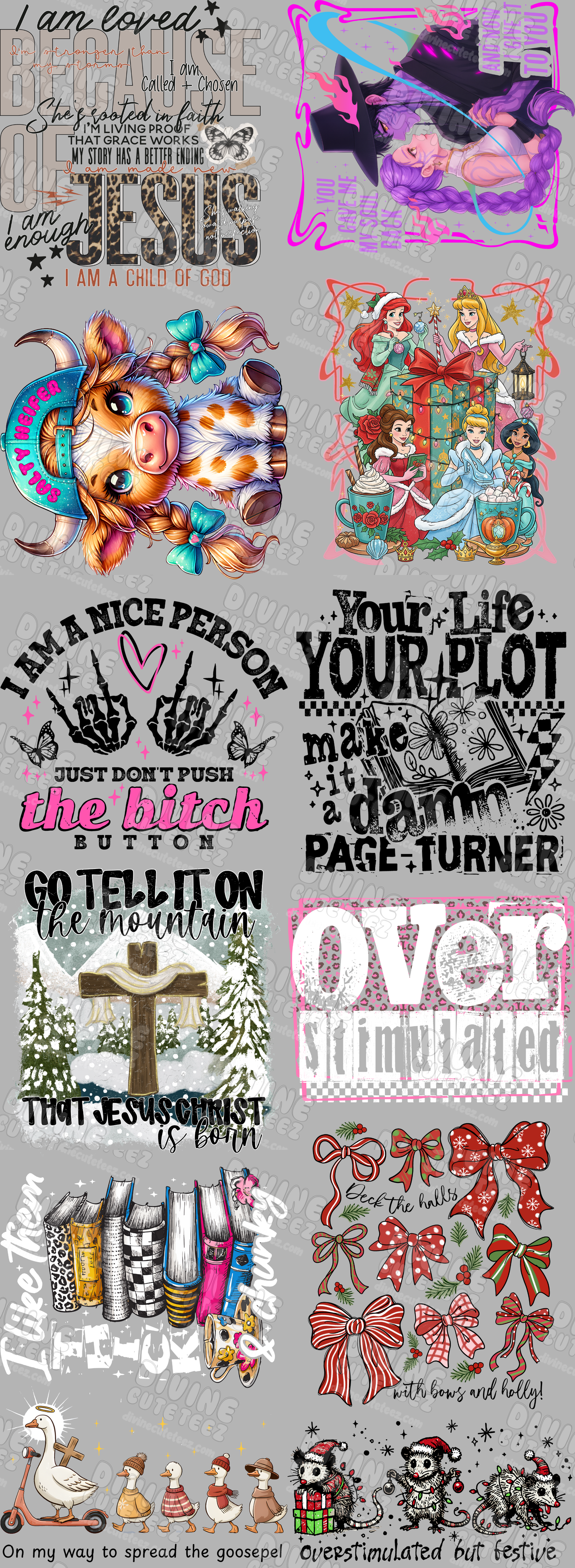 Hot Sellers Premade DTF Gang Sheet