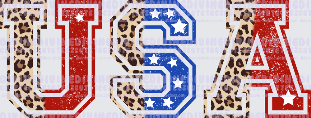 USA Cheetah Print