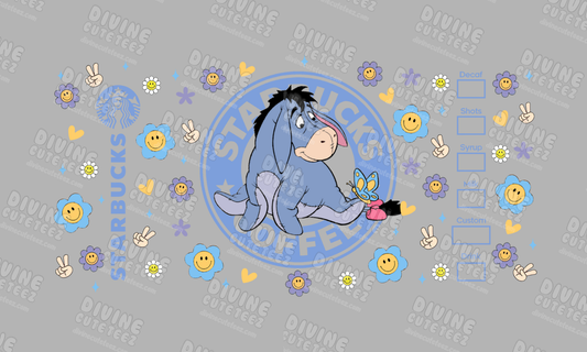 Starbs Eeyore 16oz UV-DTF Transfer