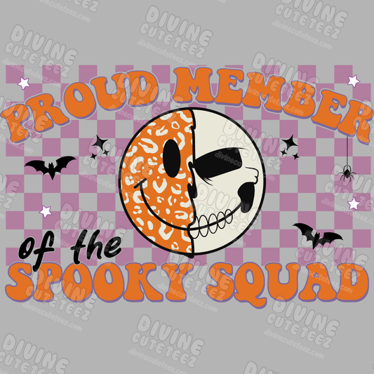 Proud Member Of The Spooky Squad DTF Transfer