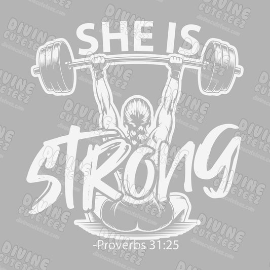 She Is Strong DTF Transfer