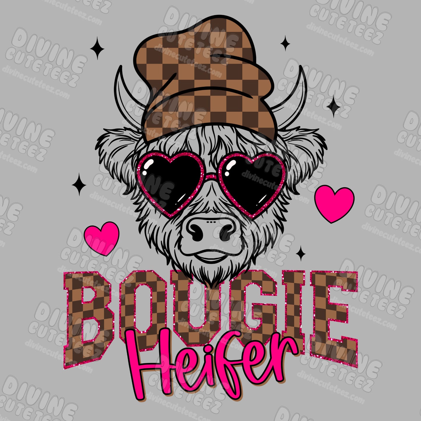 Bougie Heifer DTF Transfer