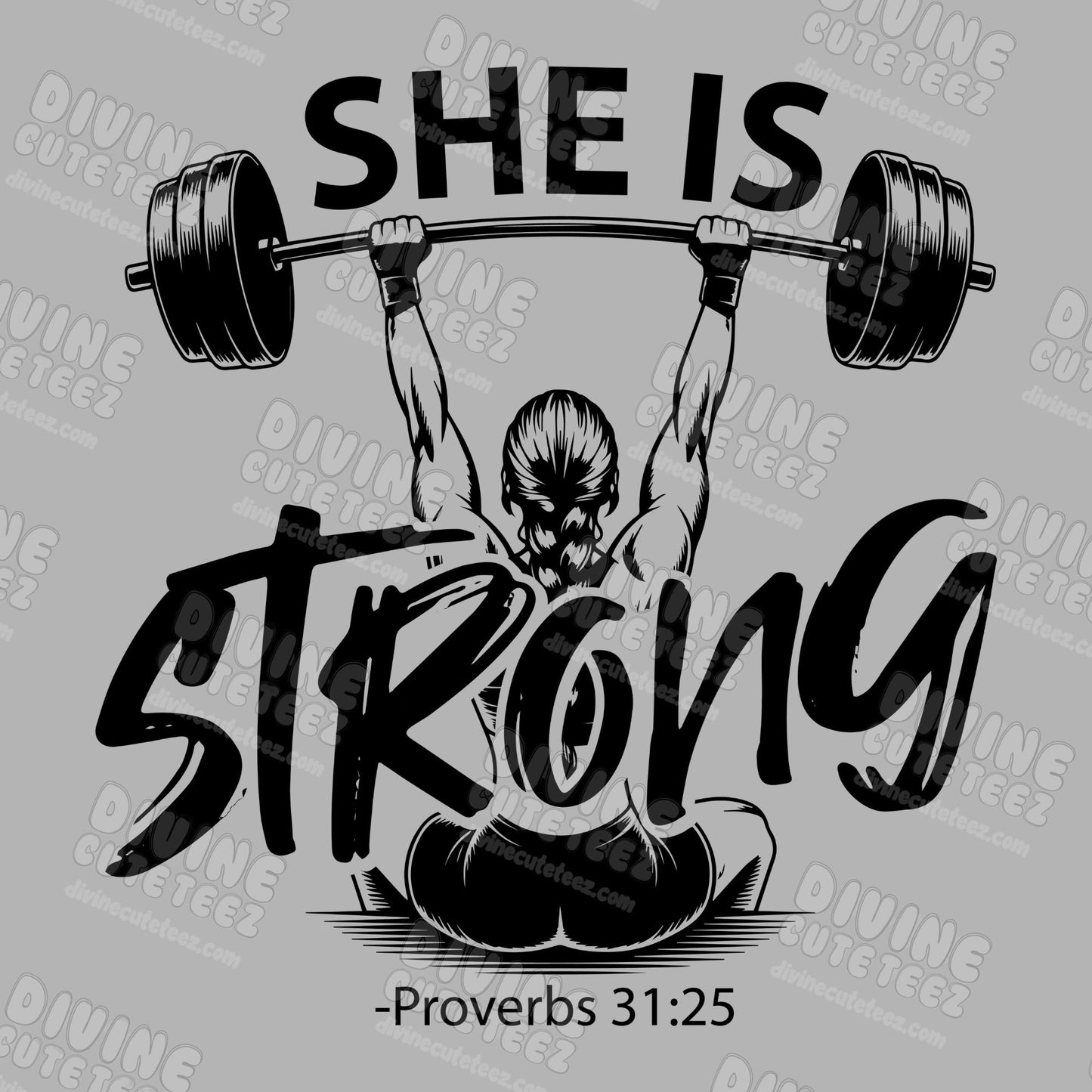 She Is Strong DTF Transfer