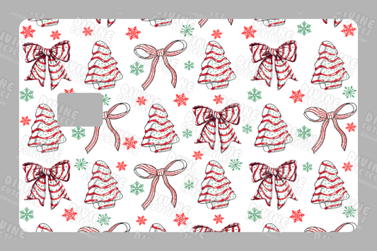 Christmas Tree Cake Card Skin UV-DTF