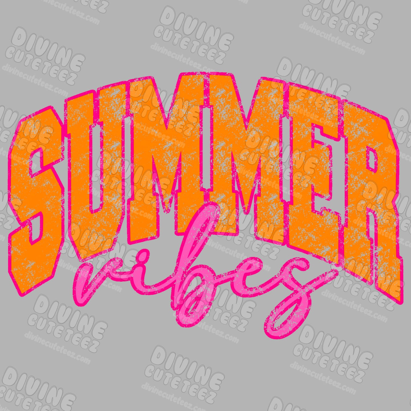 Distressed Summer Vibes DTF Transfer