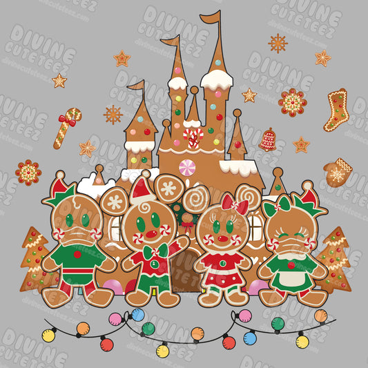 Mickey Mouse Gingerbread DTF Transfer