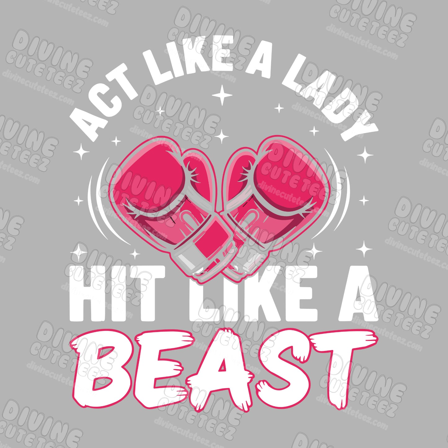 Hit Like A Beast DTF Transfer