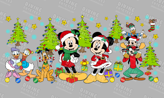 Christmas Mickey Mouse 16oz UV-DTF Transfer