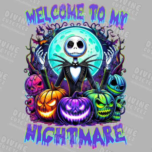Welcome To My Nightmare DTF Transfer