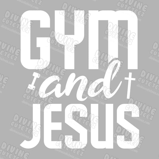 Gym and Jesus DTF Transfer