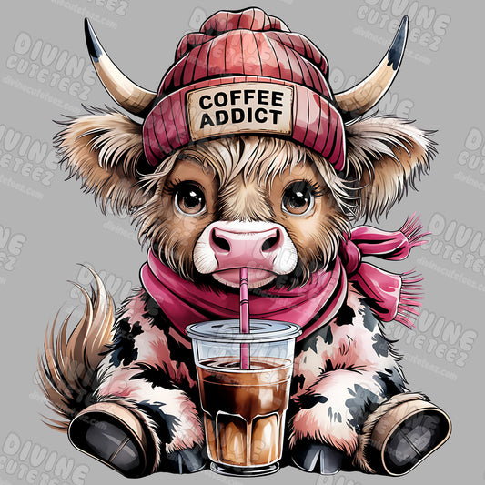 Coffee Addict DTF Transfer