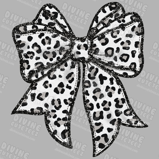 Cheetah Print Bow DTF Transfer