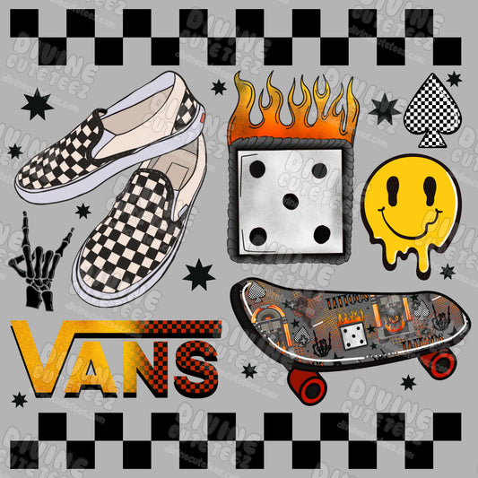 Vans Collage DTF Transfer