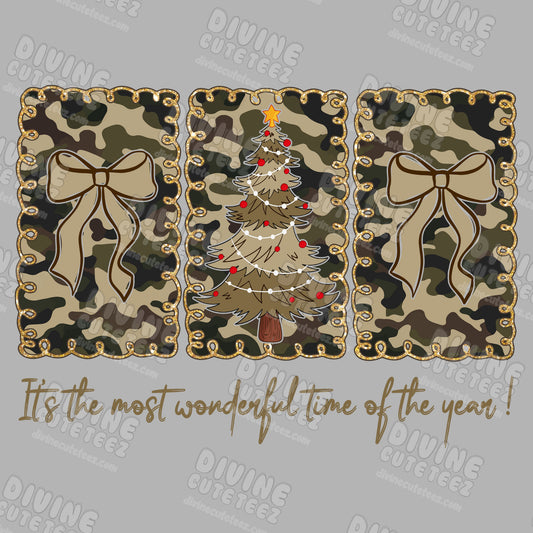 Camo Most Wonderful DTF Transfer