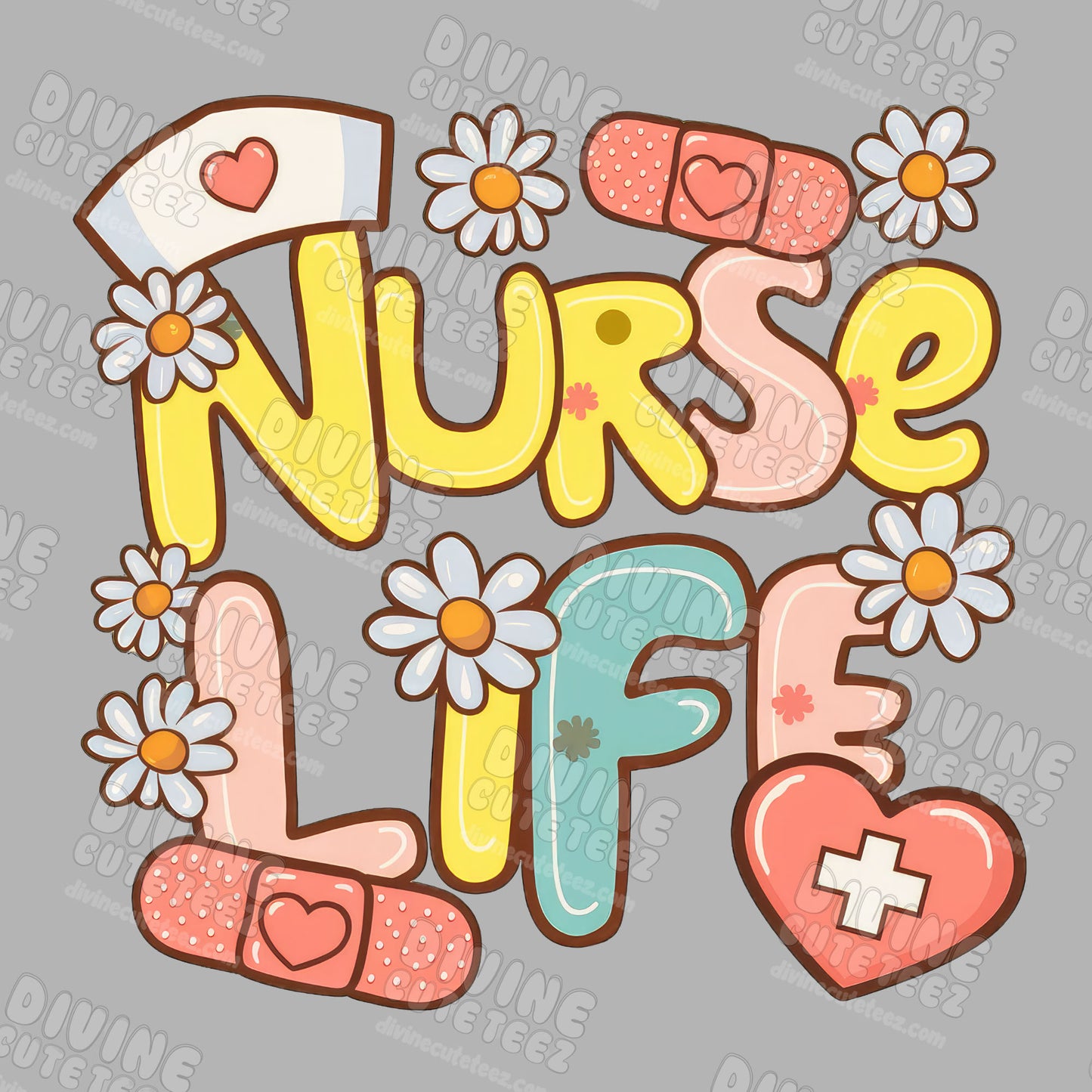 Bandaid Nurse Life DTF Transfer