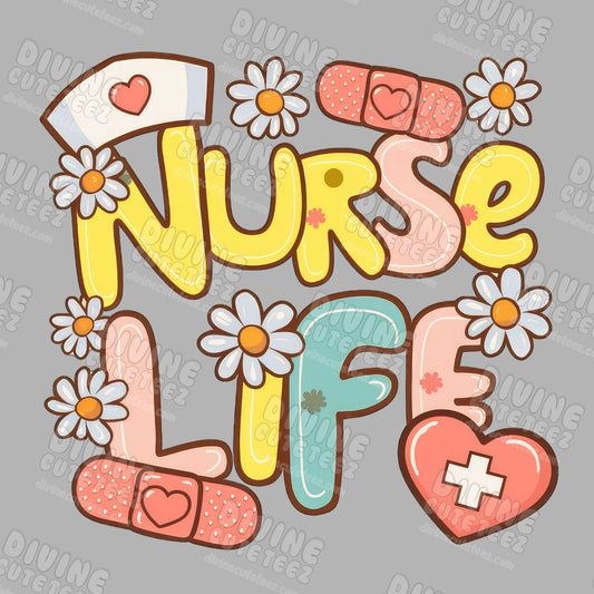 Bandaid Nurse Life DTF Transfer