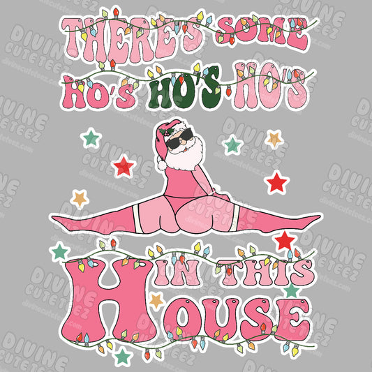 Theres Some Ho Ho Ho's In This House DTF Transfer